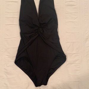 Micheal Kors Black Halter bathing suit